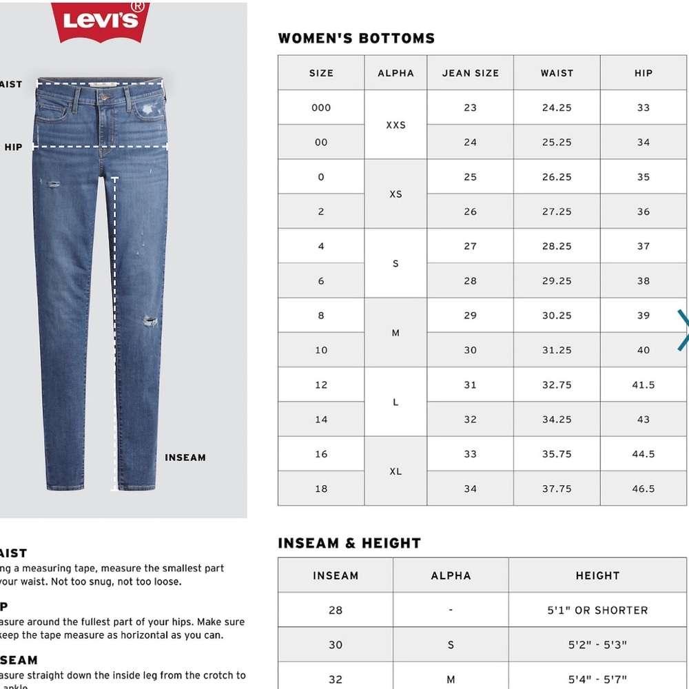 NWT women’s Levi’s black high rise skinny jeans SZ 16 short - Picture 3 of 9